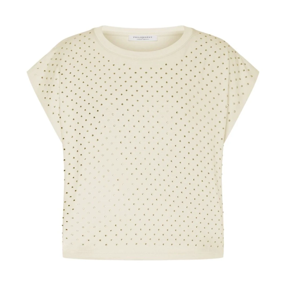 Philosophy Di Lorenzo Serafini Mujer Beige Camisetas, Talla: L