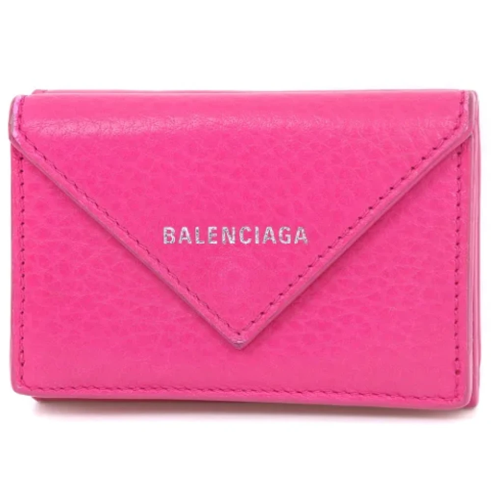 Balenciaga Vintage Pre-owned Leather wallets Pink Dames