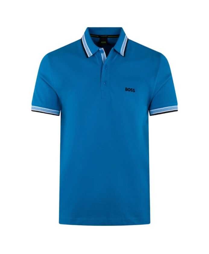 polo-classique-en-coton-turquoise