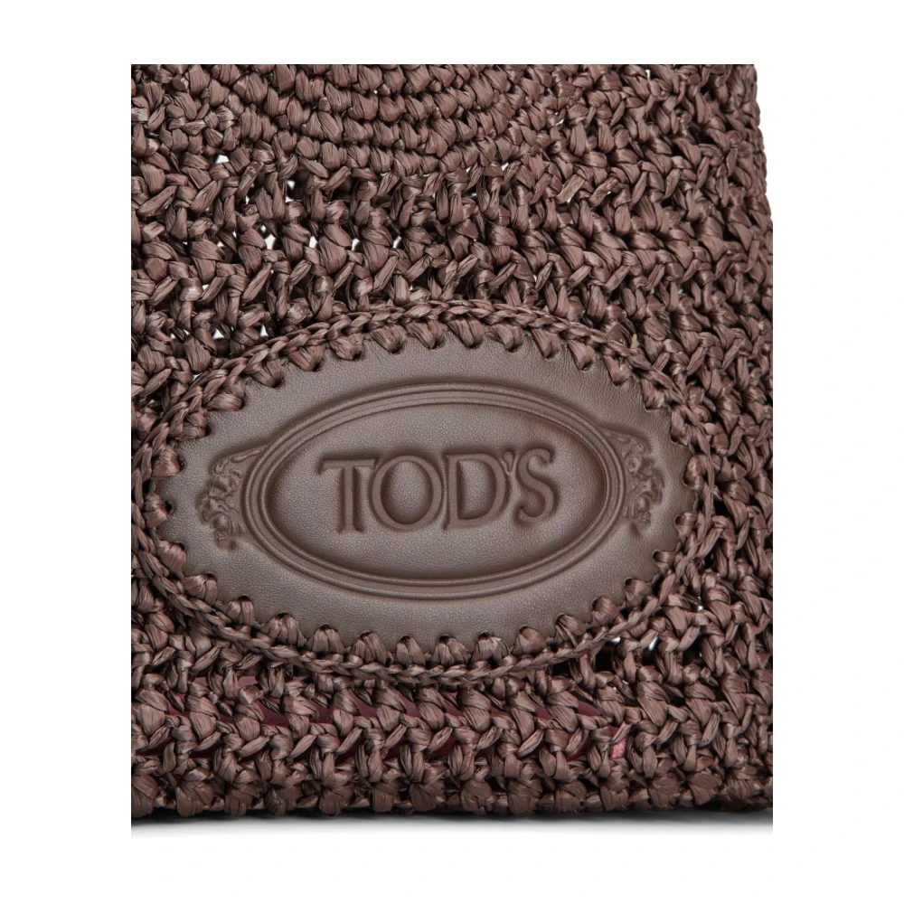 TOD'S Bruine Open Top Schoudertas Brown Dames