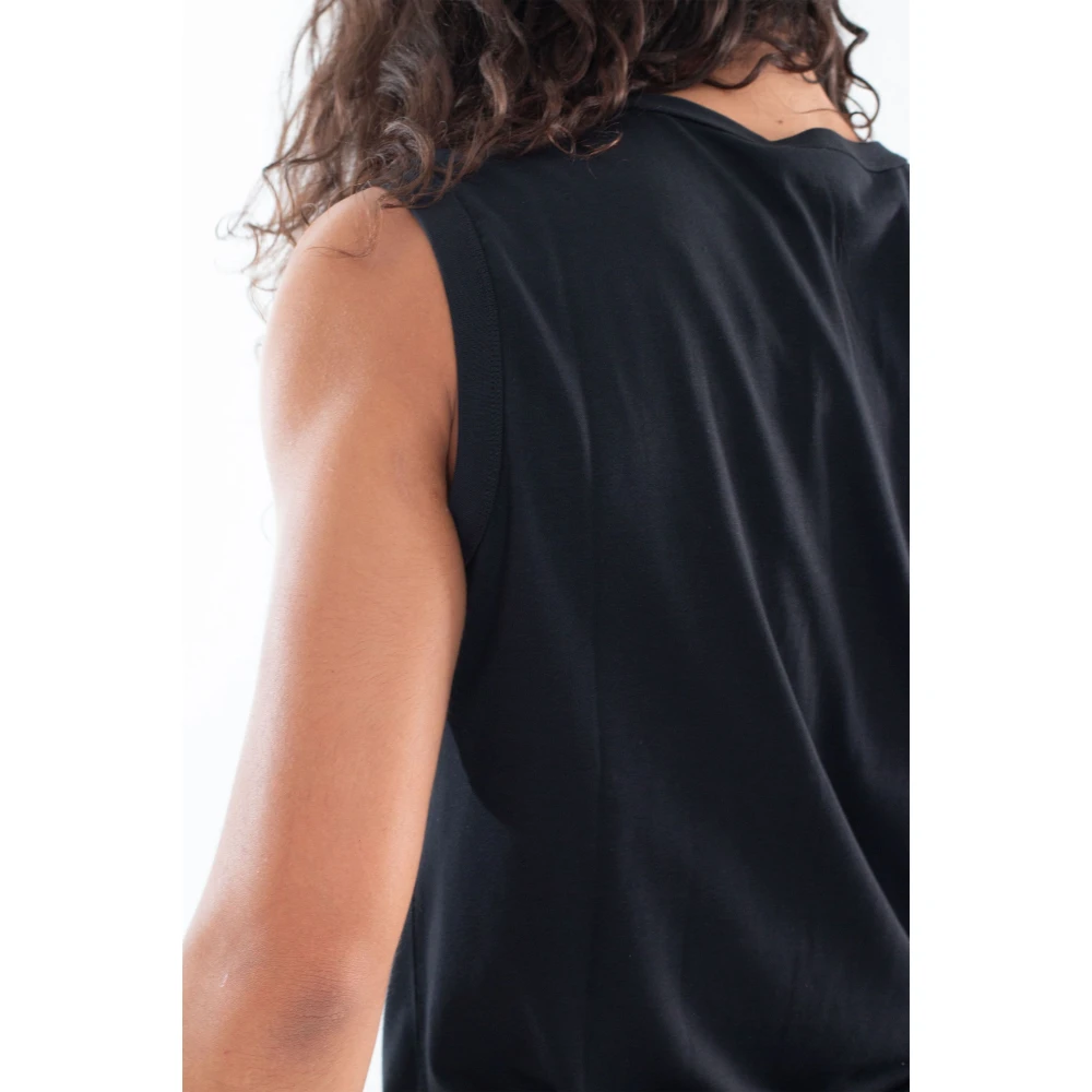 Diesel Oval D Tank Top Black Heren