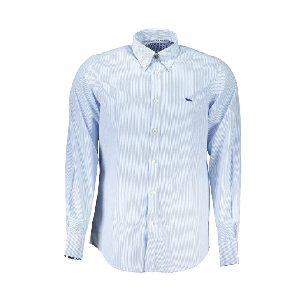 Harmont & Blaine Elegant gestreept Regular Fit overhemd Blue Heren