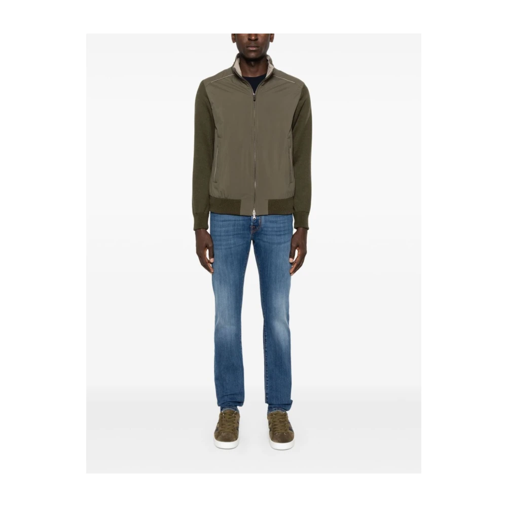 Jacob Cohën Blauwe Denim Wijde Zoom Jeans Blue Heren