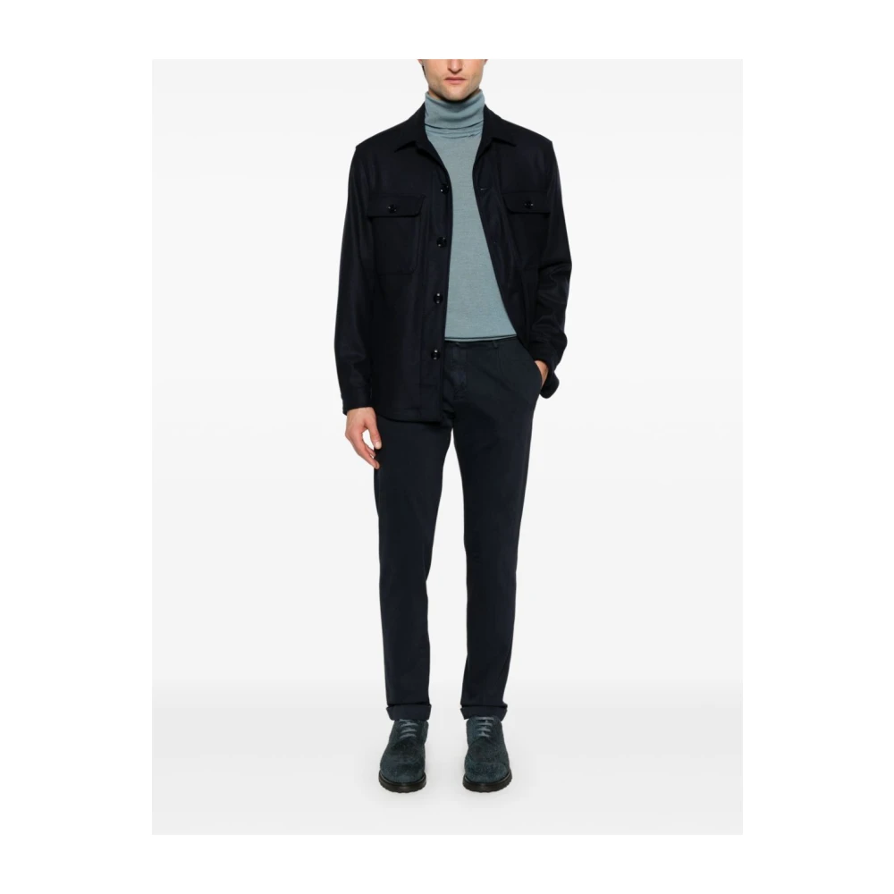 Briglia Moderne Slim-Fit Broeken voor Mannen Black Heren