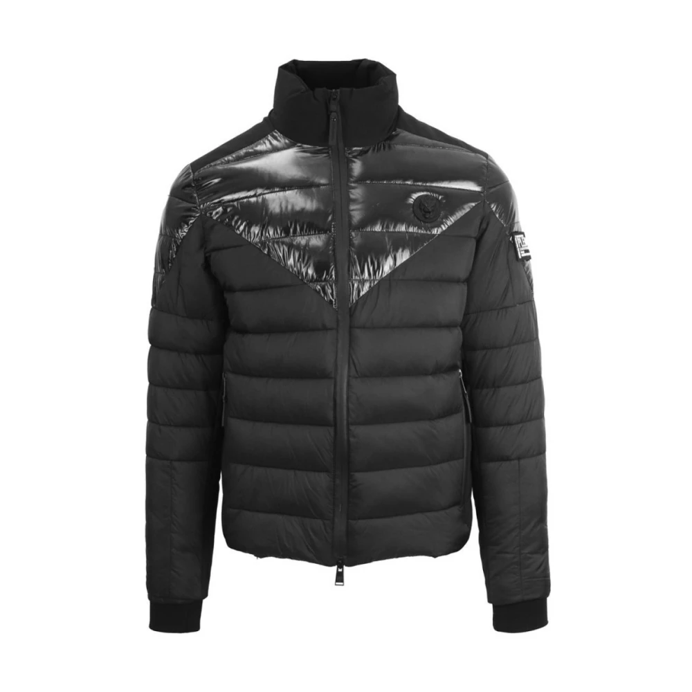 Plein Sport Satin Fitted Puffer Jacka Black, Herr