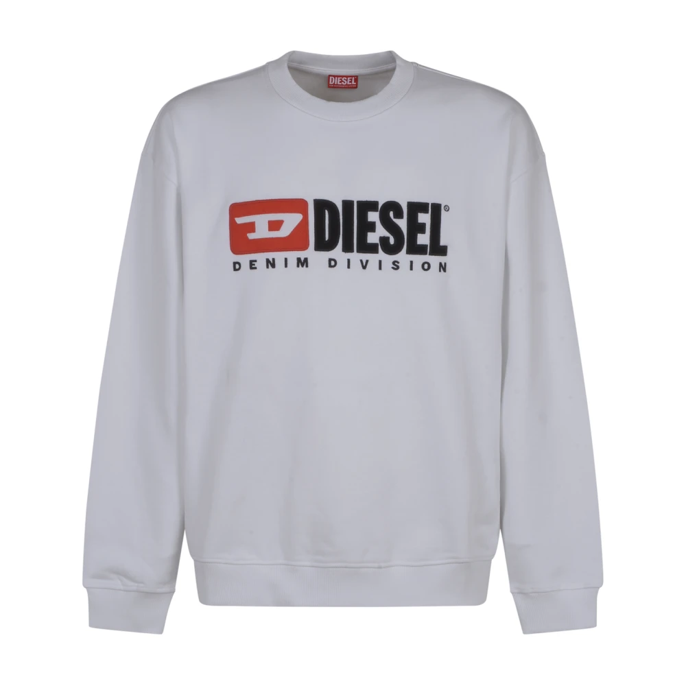 Diesel Witte Sweater S-Boxt-Div White Heren