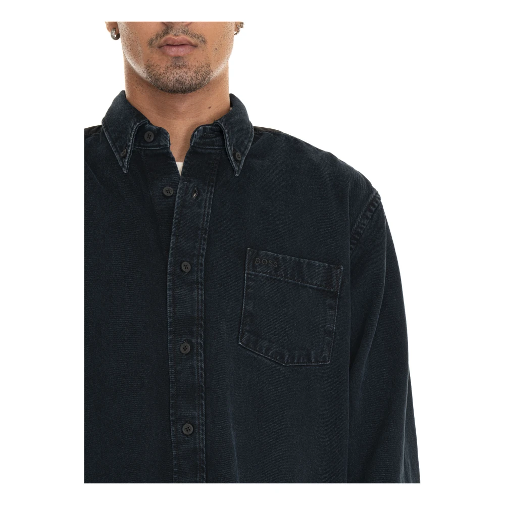 Boss Overhemd met Lange Mouwen Blue Heren