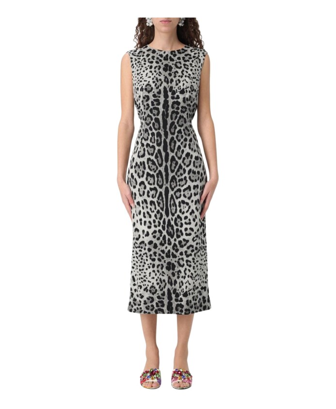 robe-midi-imprime-leopard-colore