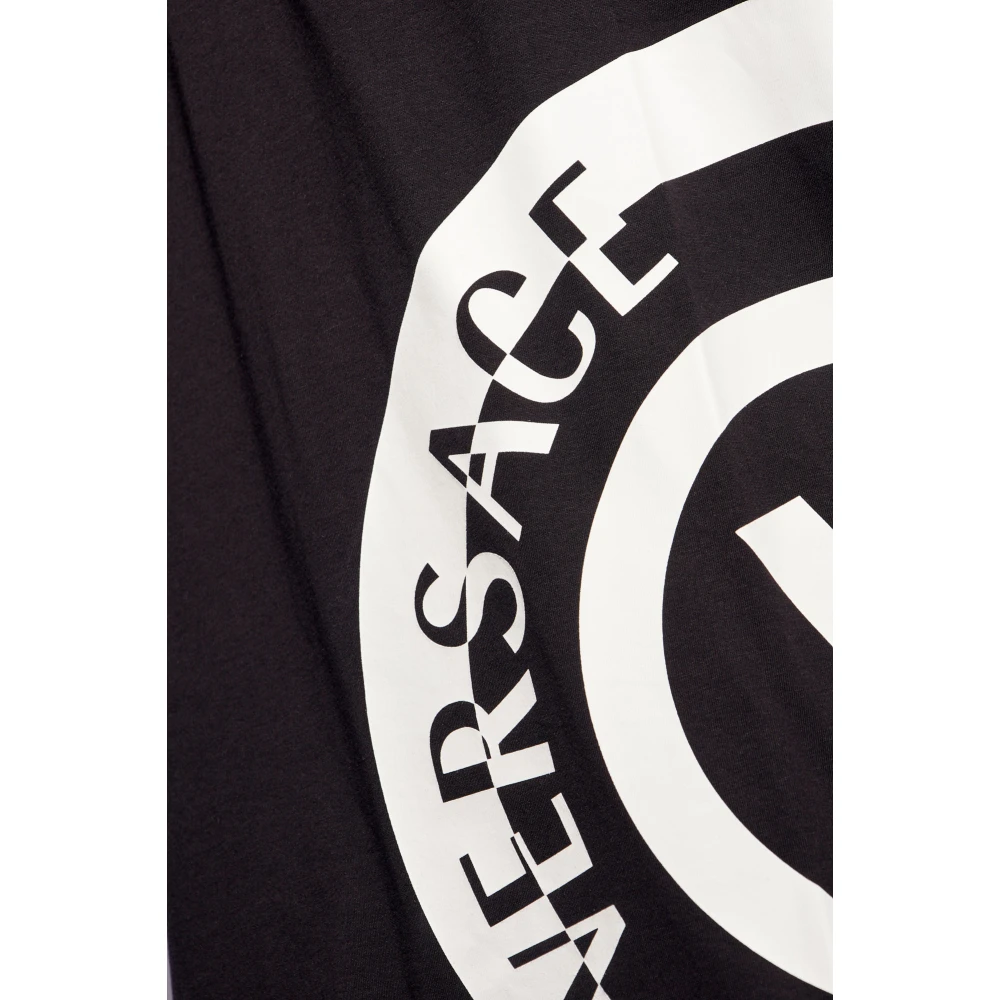 Versace Jeans Couture T-shirt met logo Black Heren