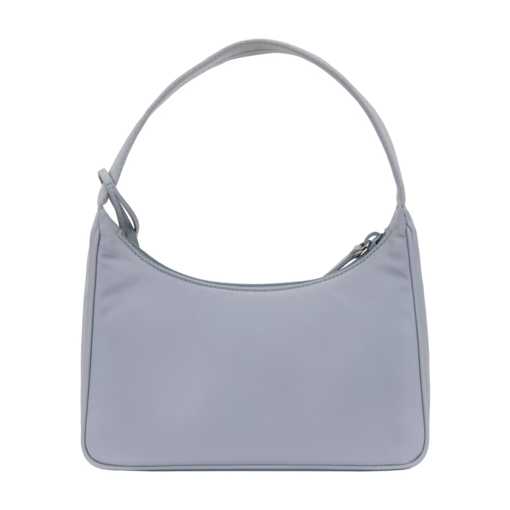 Prada Stoffen handtas met logodetail Blue Dames