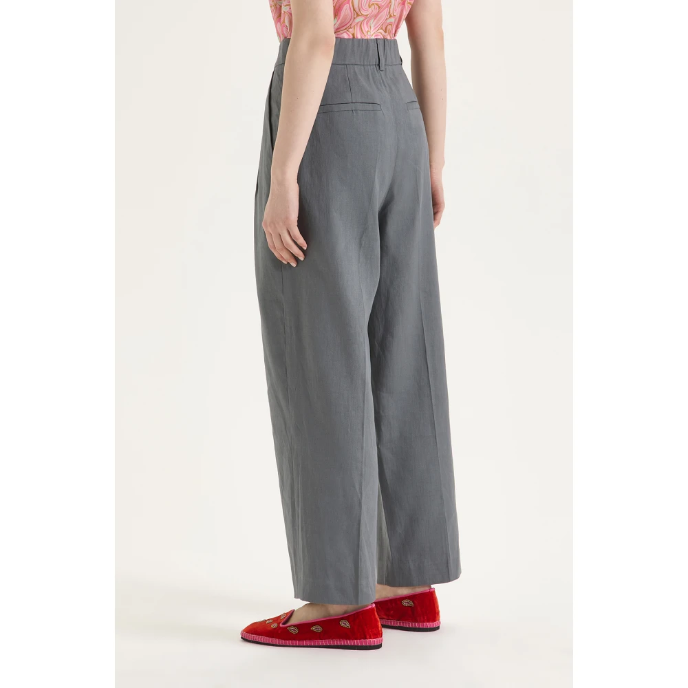 Maliparmi Slim-fit Trousers Gray Dames