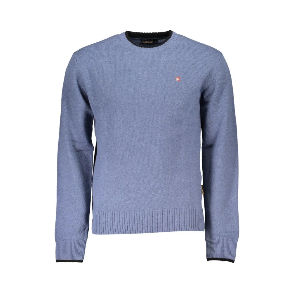 Napapijri Blauwe Heren Pullover Moderne Stijl Blue Heren