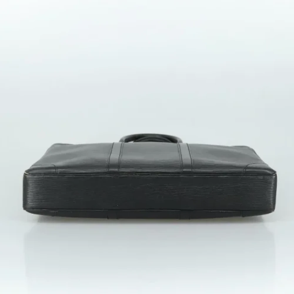 Louis Vuitton Vintage Pre-owned Leather briefcases Black Dames