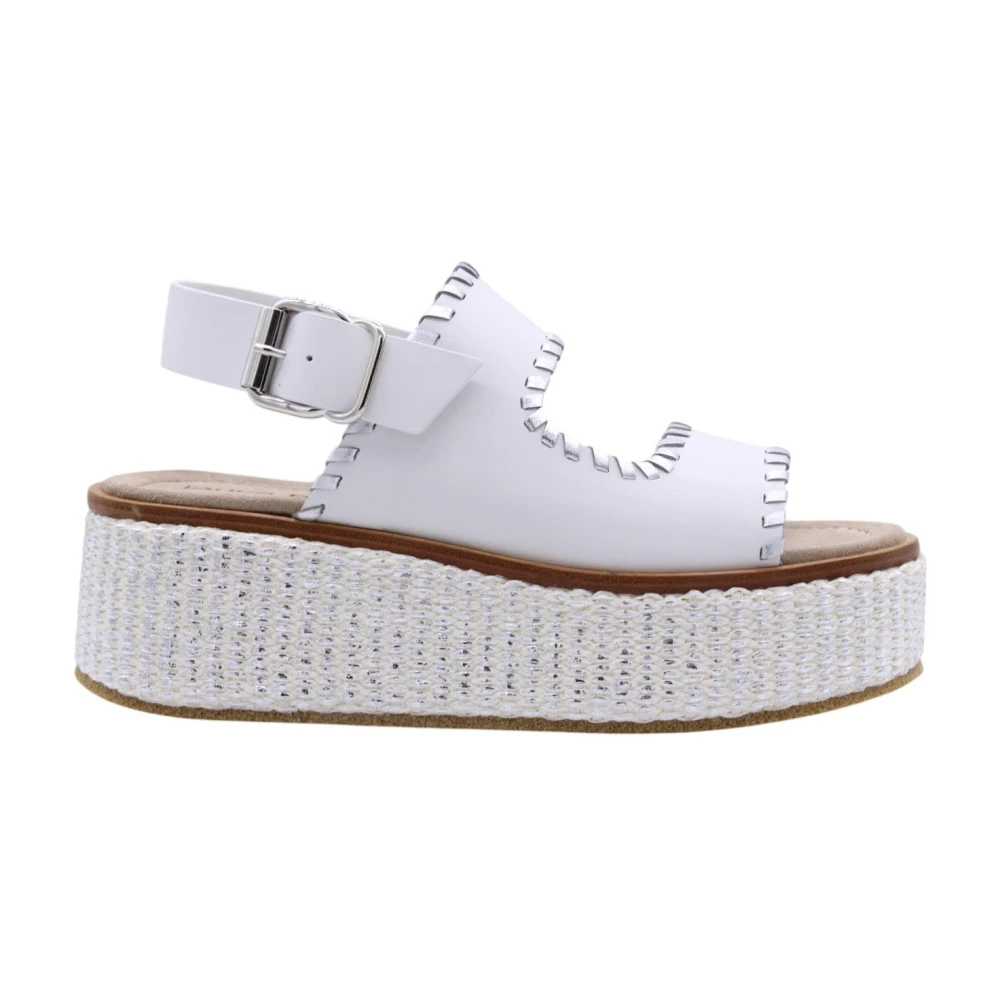 Laura Bellariva White Stylish Sandal For Summer Days - Female - Wedges - 8 Uk - Shoes