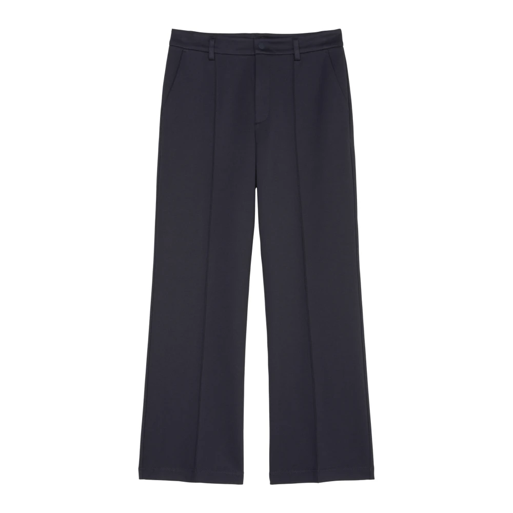 Marc O'Polo Jersey Straight Leg Broek Blue Dames