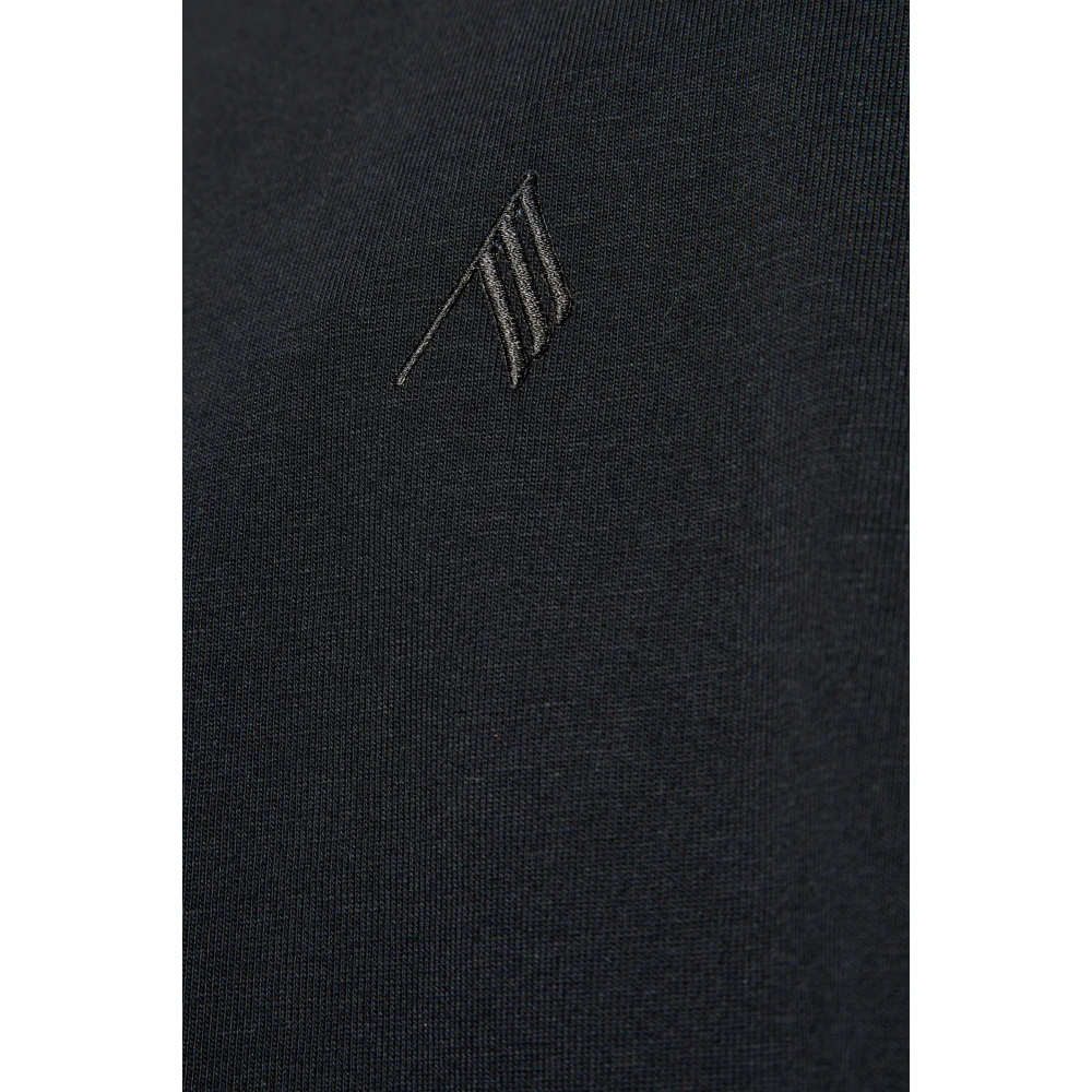 The Attico T-shirt met logo Black Dames