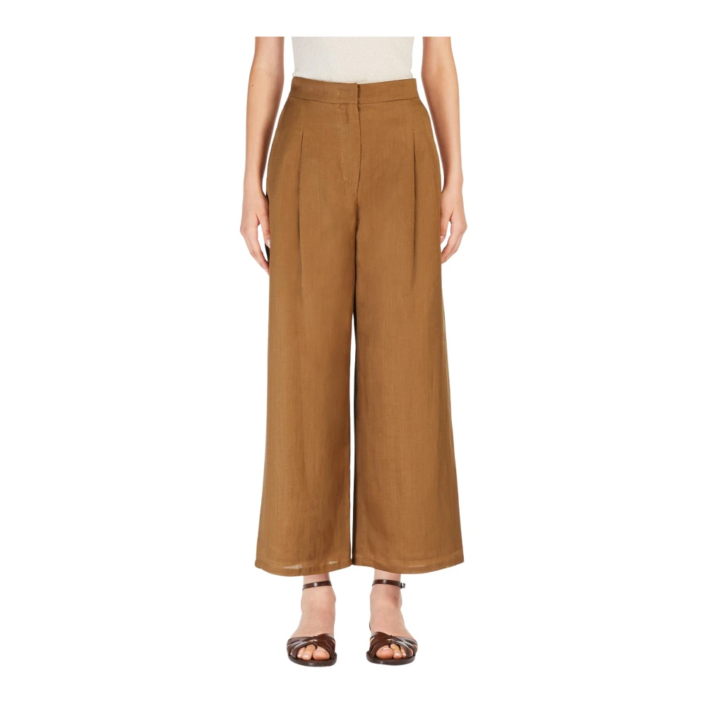 Trousers > Wide Trousers - - Max Mara Studio - Modalova