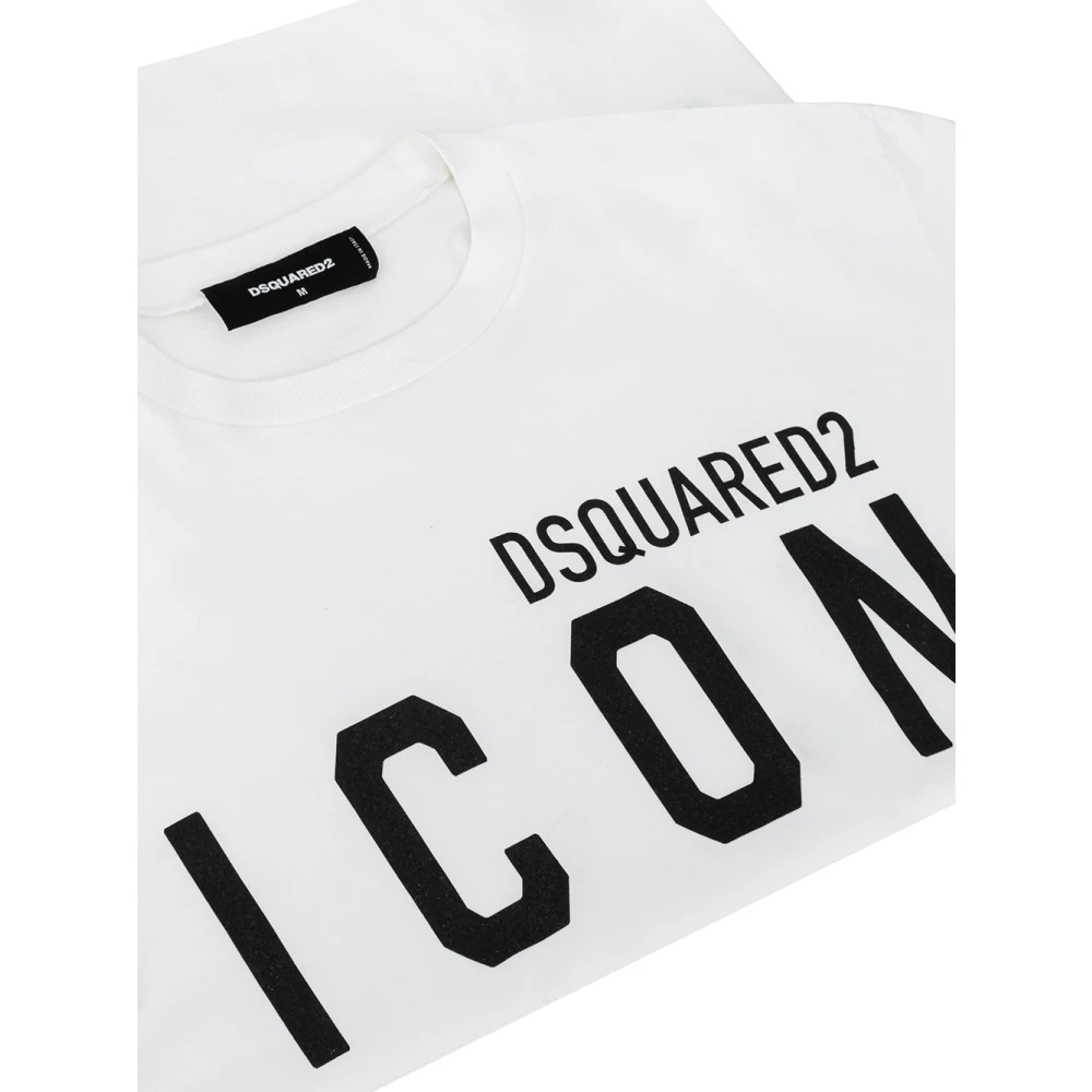 Dsquared2 Katoen Logo T-Shirt White Heren