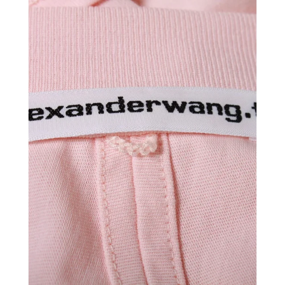 Alexander Wang Pre-owned Roze Katoenen Crop Top Pink Dames