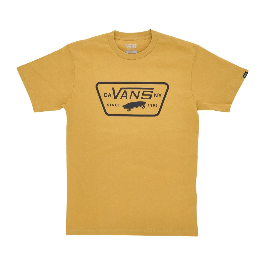 Vans Narcissus Zwart Full Patch Tee Korte Mouw Yellow Heren