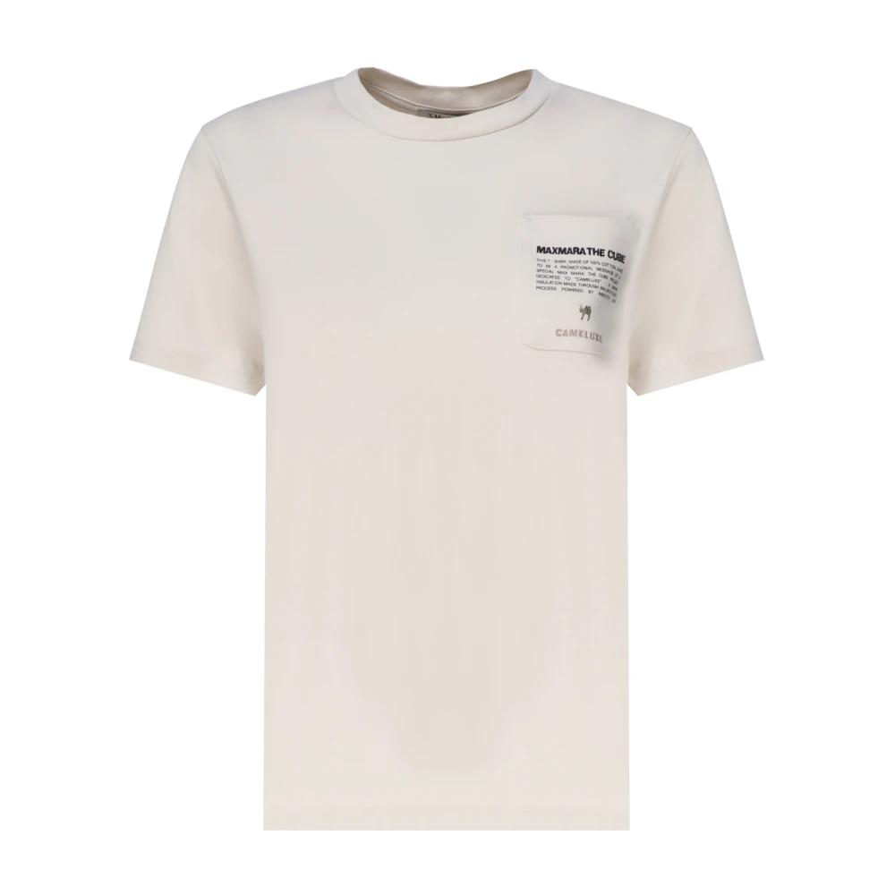 Max Mara Witte Jersey T-shirt met Cameluxe-zak White Dames