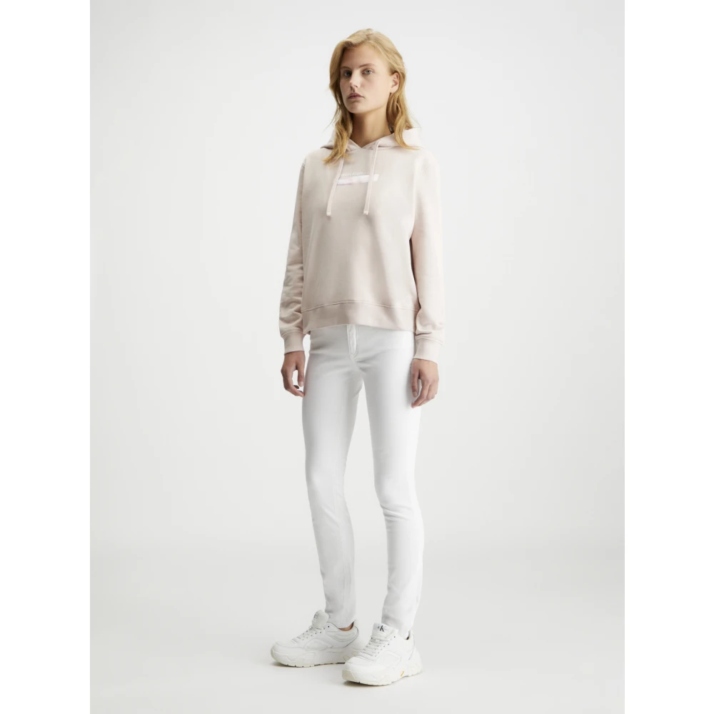 Calvin Klein Roze Sweaters Sepia Rose Print Lange Mouwen Pink Dames