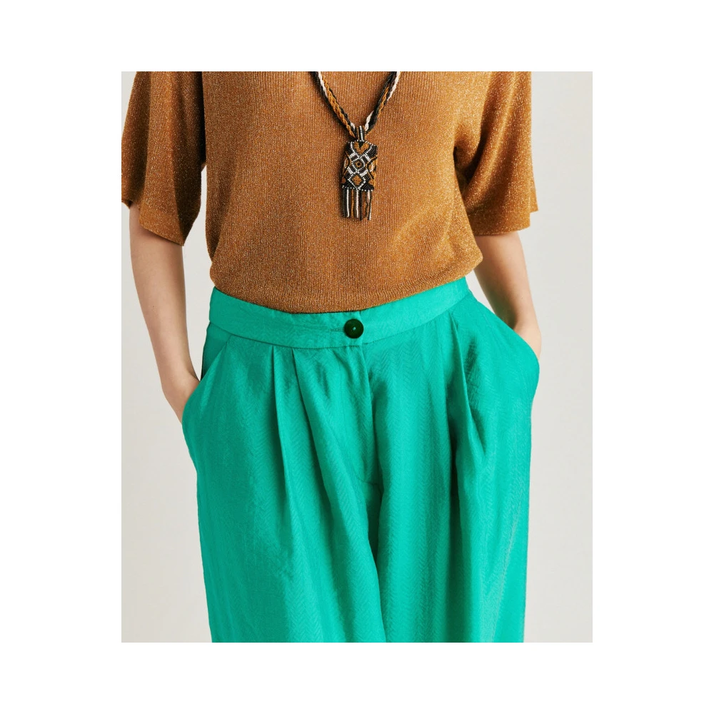 Momoni Trousers Green Dames