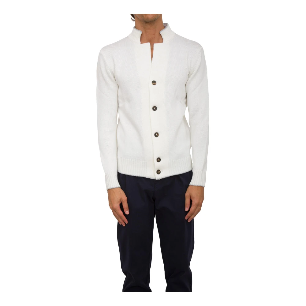 Eleventy Stijlvolle Cardigan voor Vrouwen White Heren
