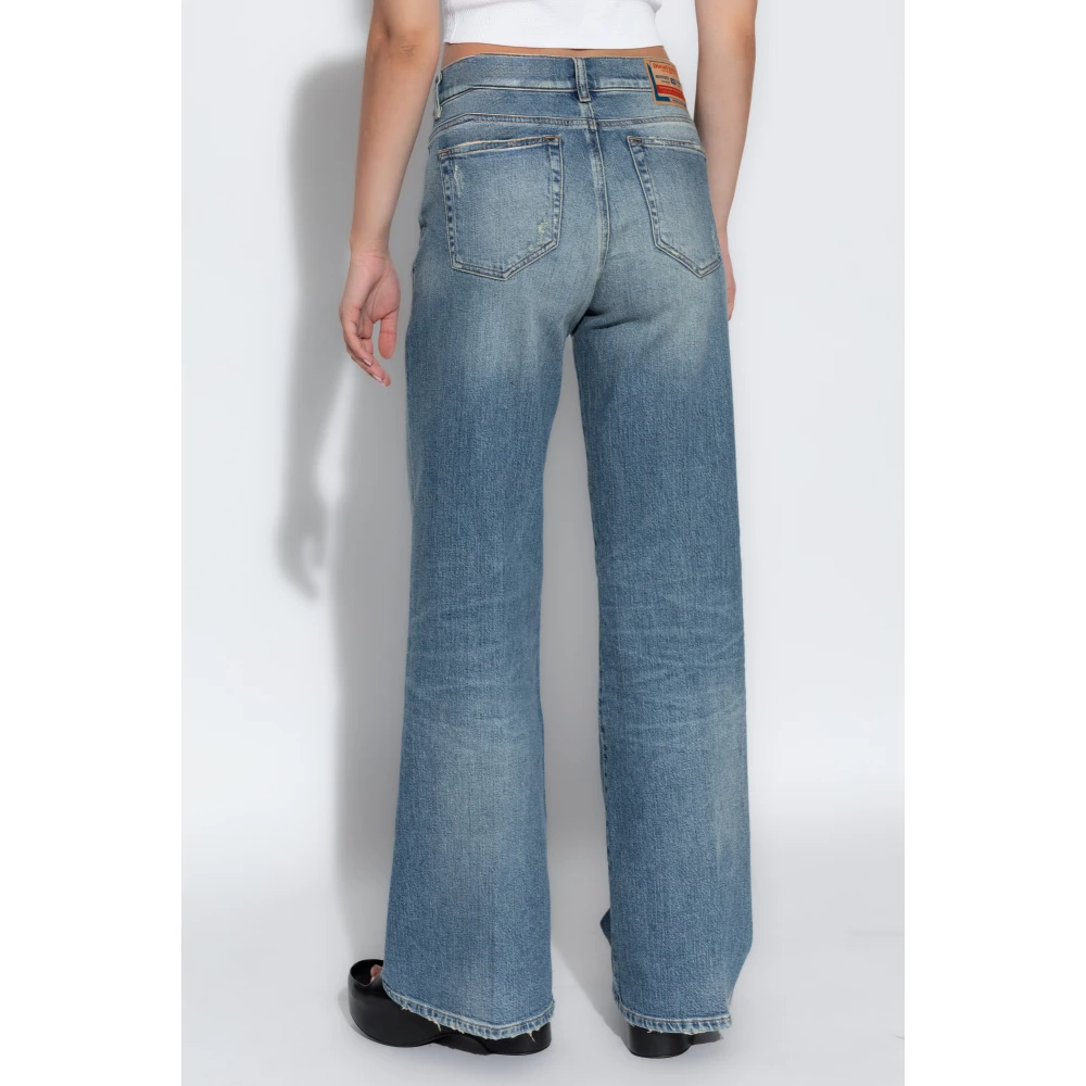 Diesel Versleten Jeans D-Akemi L.32 Blue Dames