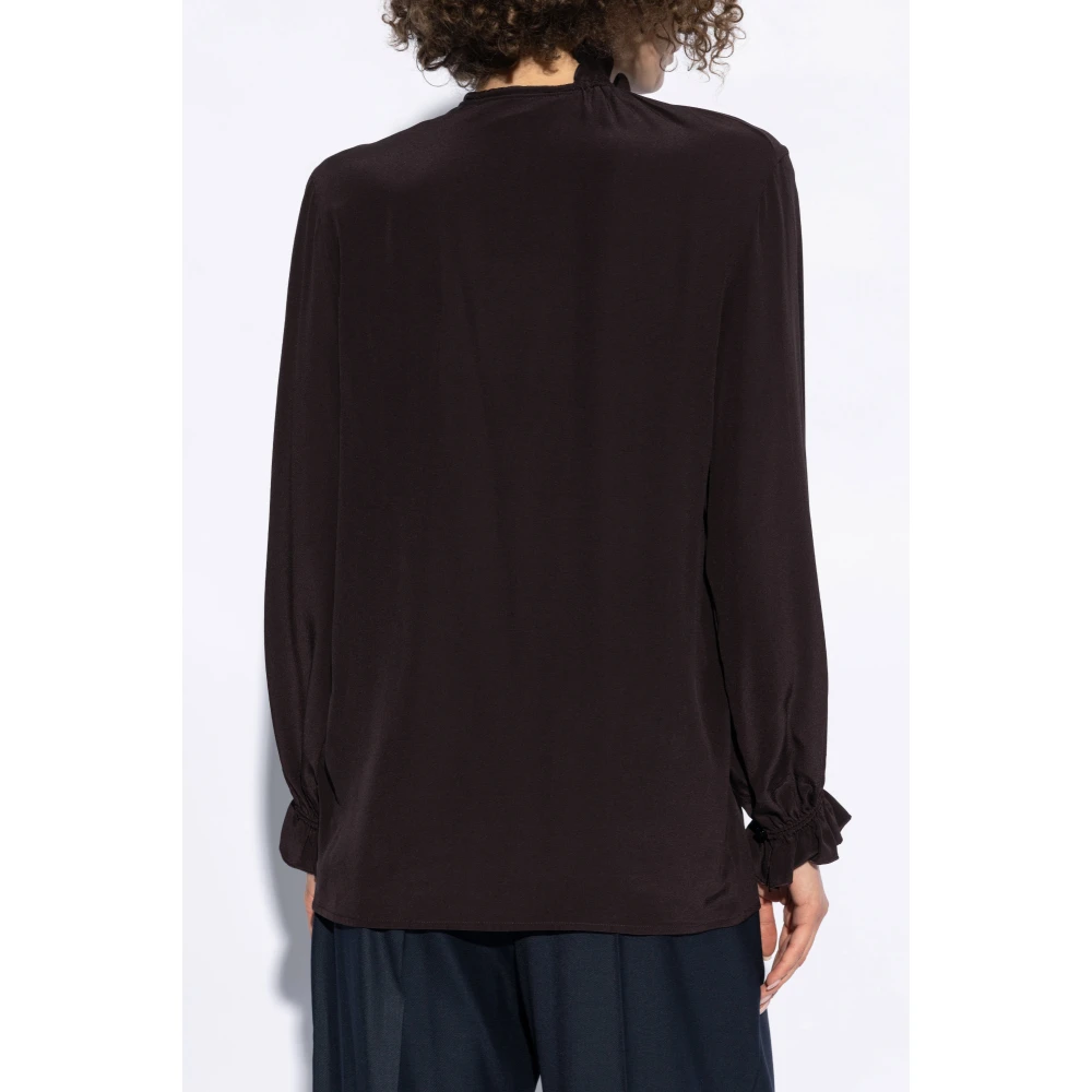 Victoria Beckham Zijden overhemd Brown Dames