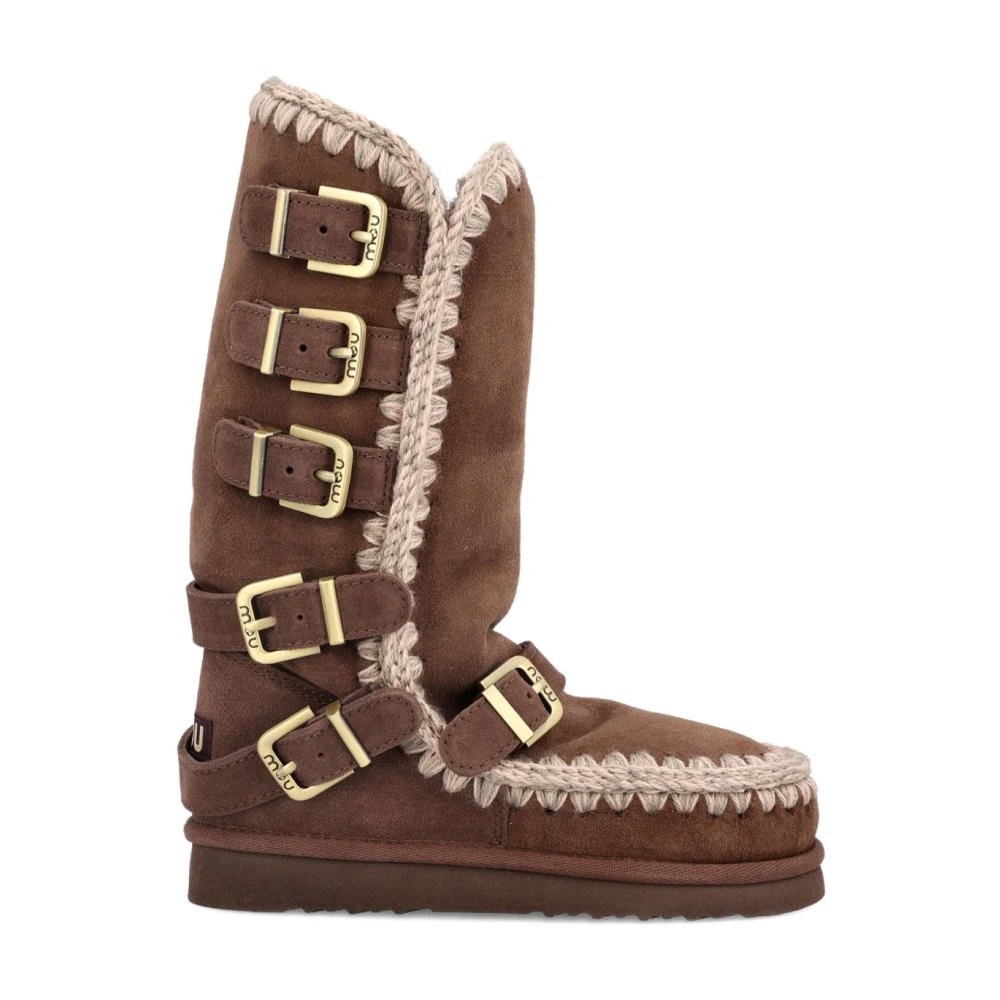 Mou , Winter Boots, Female, Brown, 4 Uk, Eskimo 40 Buckle Straps