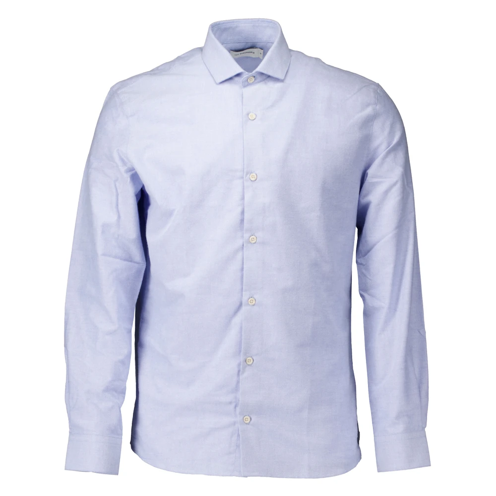 The GoodPeople Blauwe Storm Lange Mouw Overhemd Blue Heren