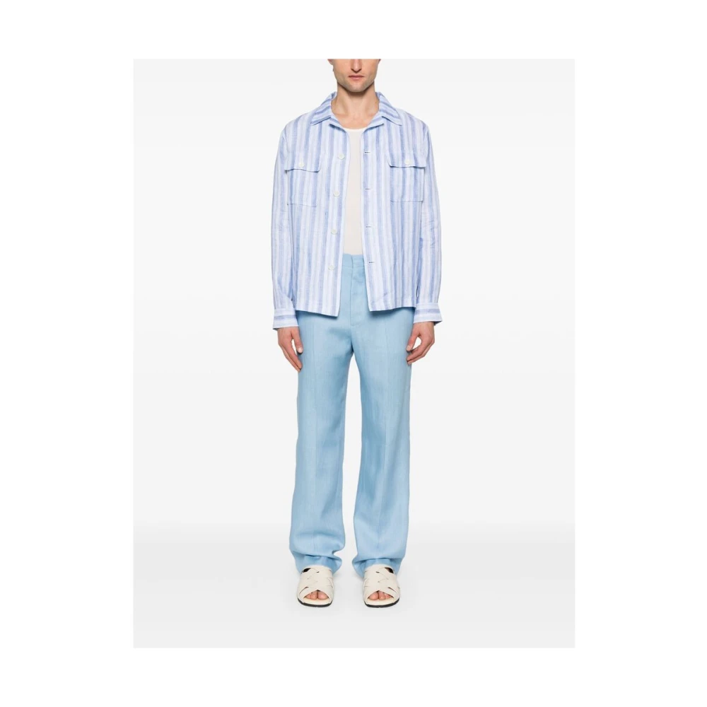 Tagliatore Broek Blue Heren