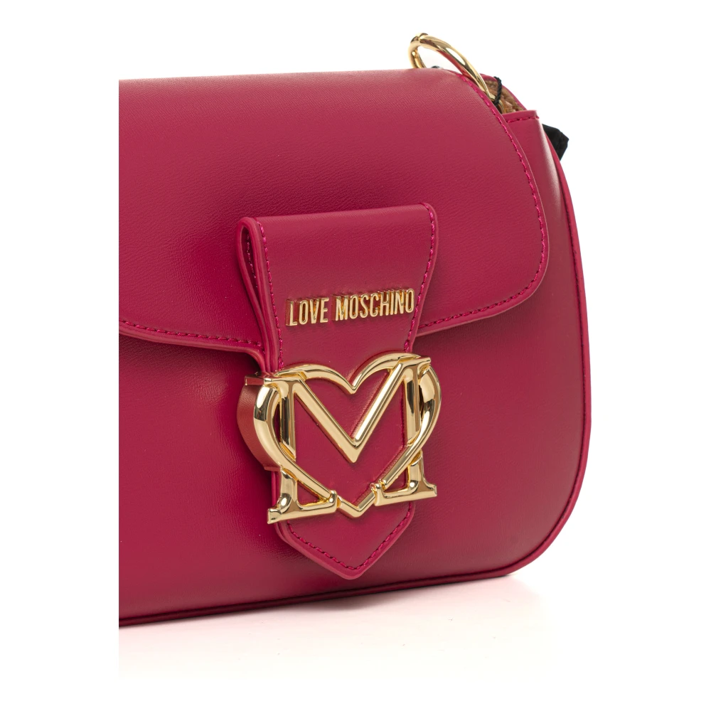 Love Moschino Stijlvolle handtas met verstelbare band Pink Dames
