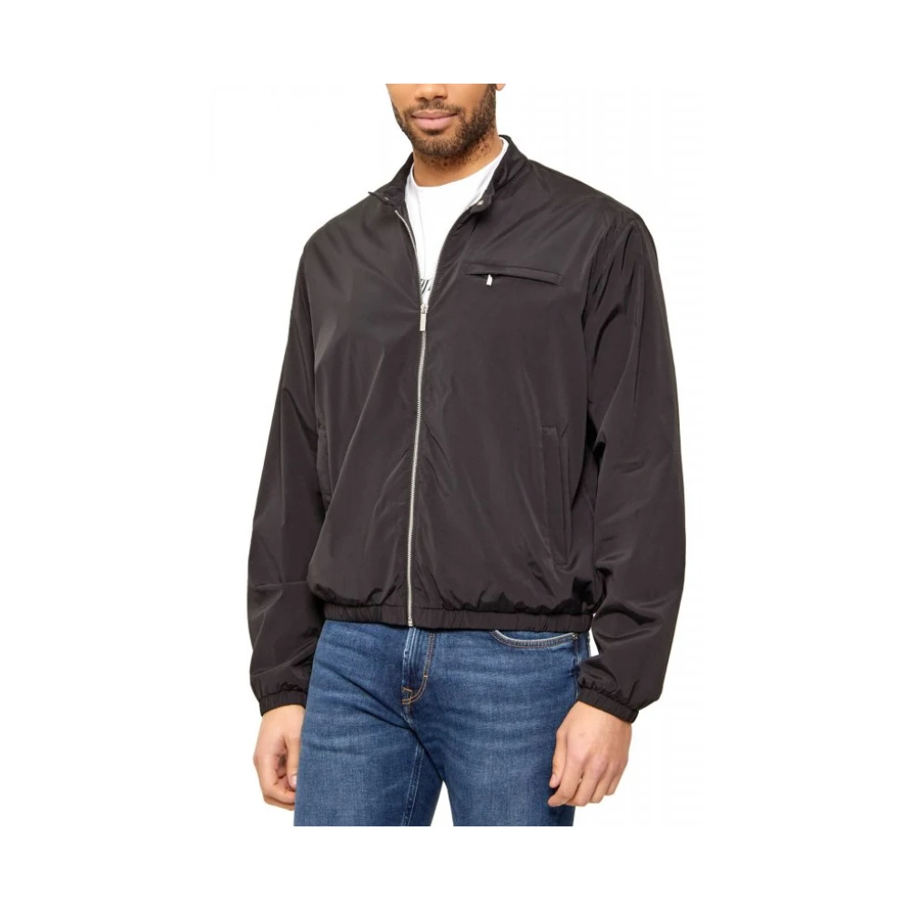 Karl Lagerfeld Black Bomber Jacket - Male - Bomber Jackets - L - Jackets