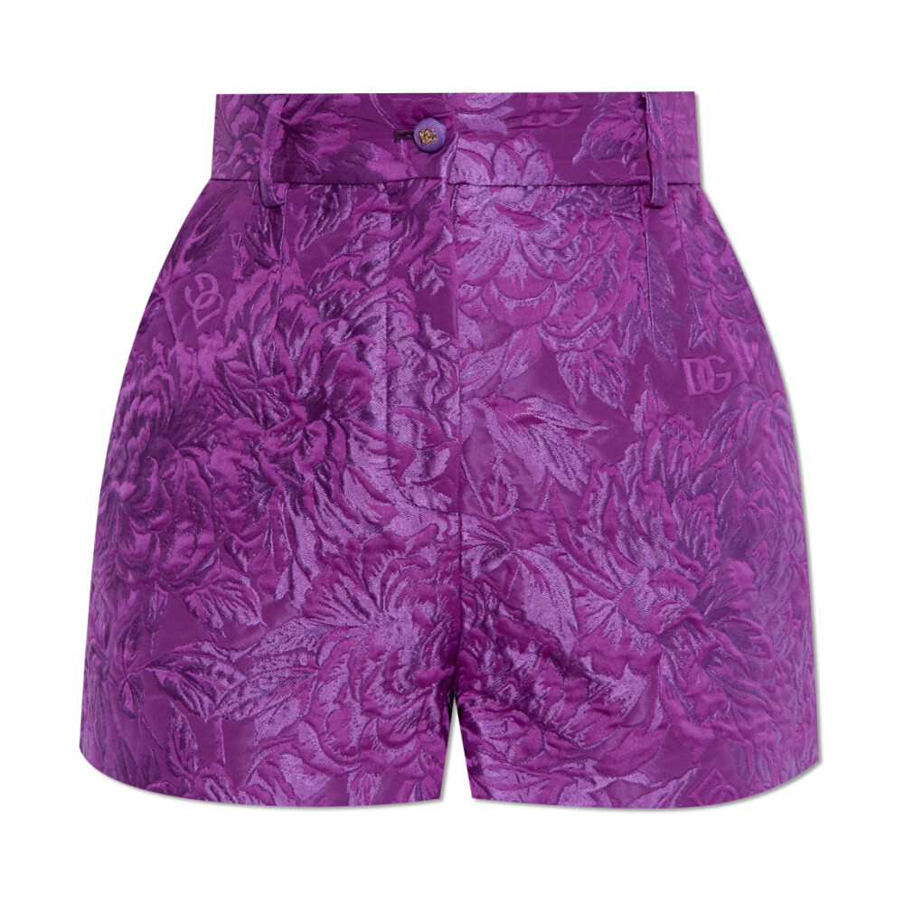 ショートパンツ DOLCE & GABBANA Woman Short Violet FTDB8THI1Y8 I23TN Majolica-print twill shorts in Multicolor for Women