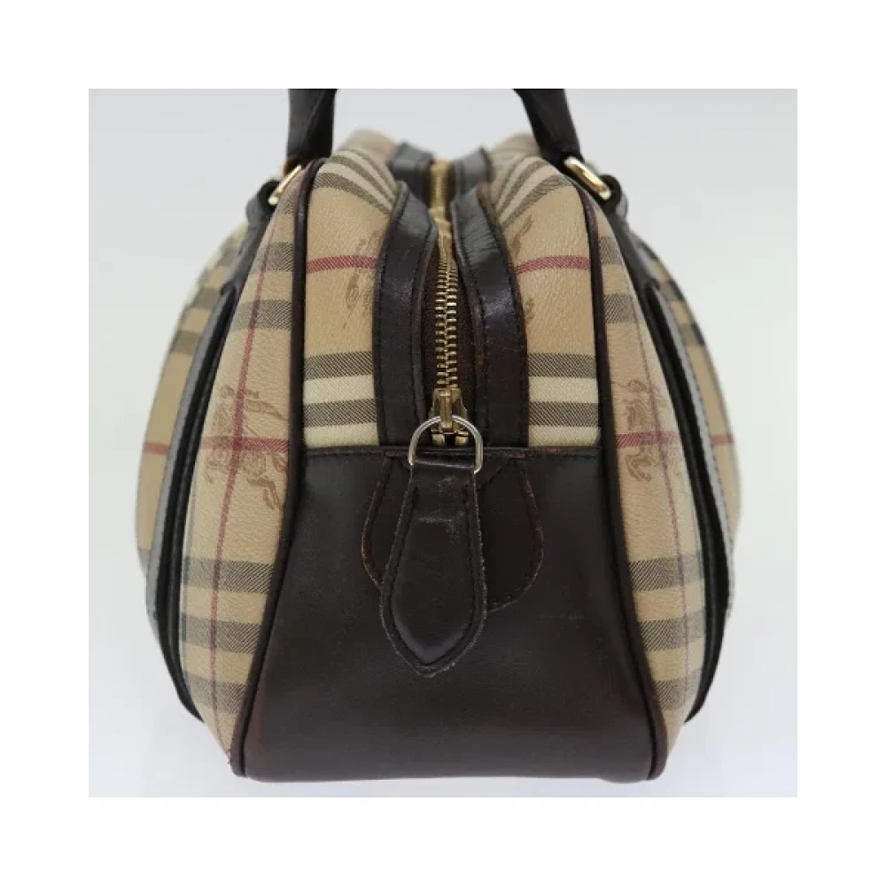 Burberry Vintage Pre-owned Fabric handbags Beige Dames