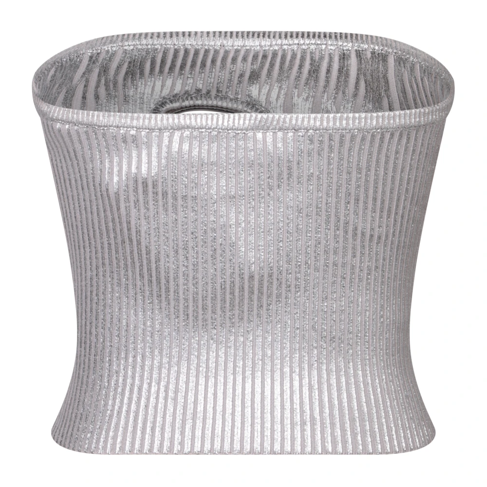 Diesel Metallic Topkleding voor Vrouwen Aw24 Gray Dames