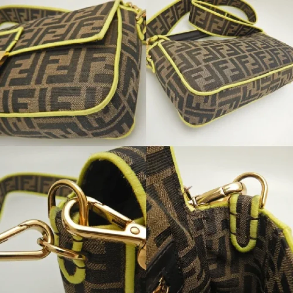 Fendi Vintage Pre-owned Fabric fendi-bags Beige Dames