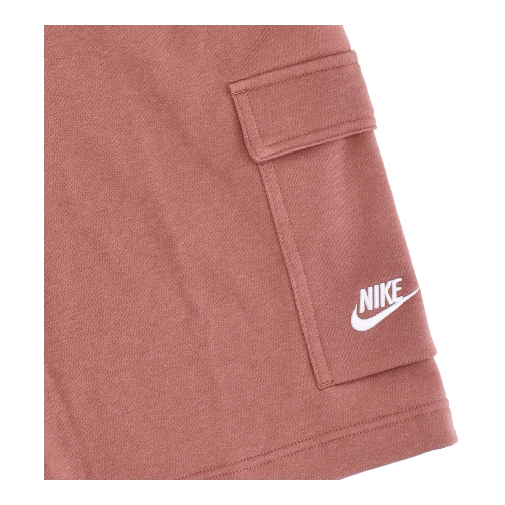 Nike Basketball Cargo Shorts Mineral Clay White Pink Heren