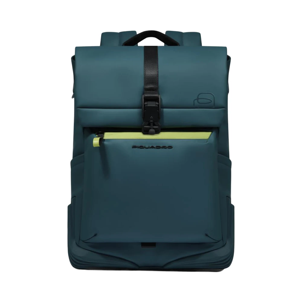 Piquadro Homme Vert Sacs, Taille: One Size Sac À Dos Pour Ordinateur Portable Résistant À L'eau 14"