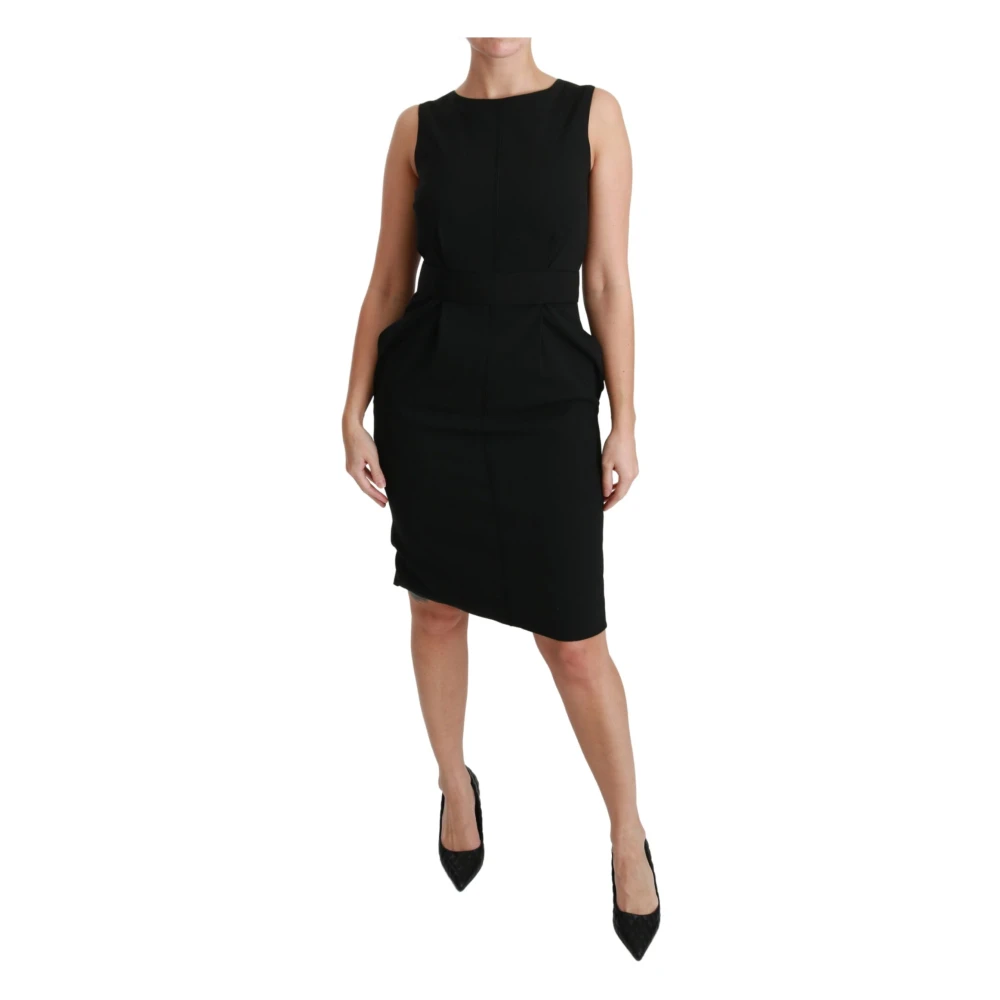 Dolce & Gabbana Women's Black Short Dresses, 2XL, Sheath Stretch Formal Dress