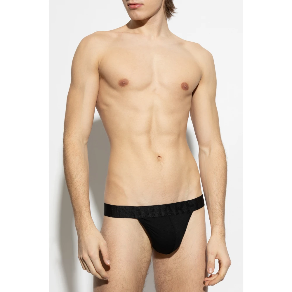 Dsquared2 Logo String Black Heren