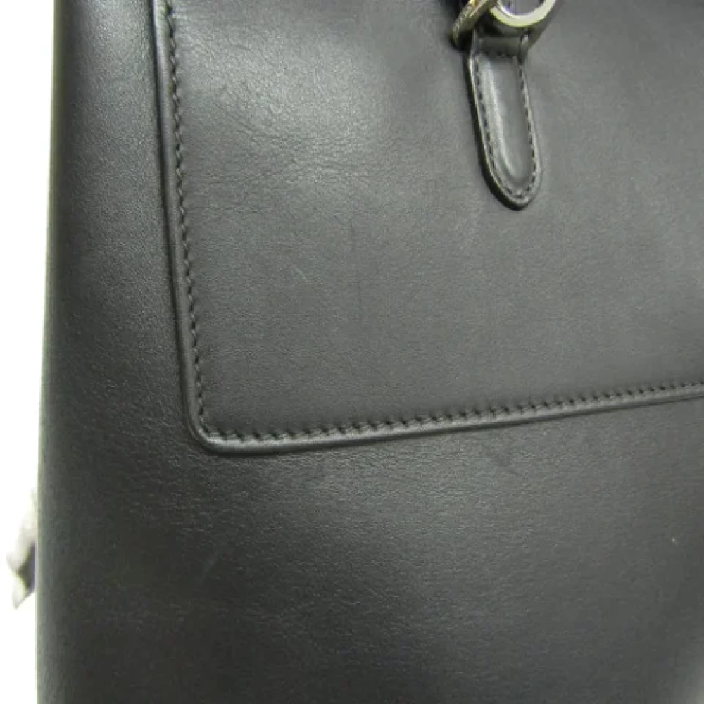 Prada Vintage Pre-owned Leather handbags Black Dames