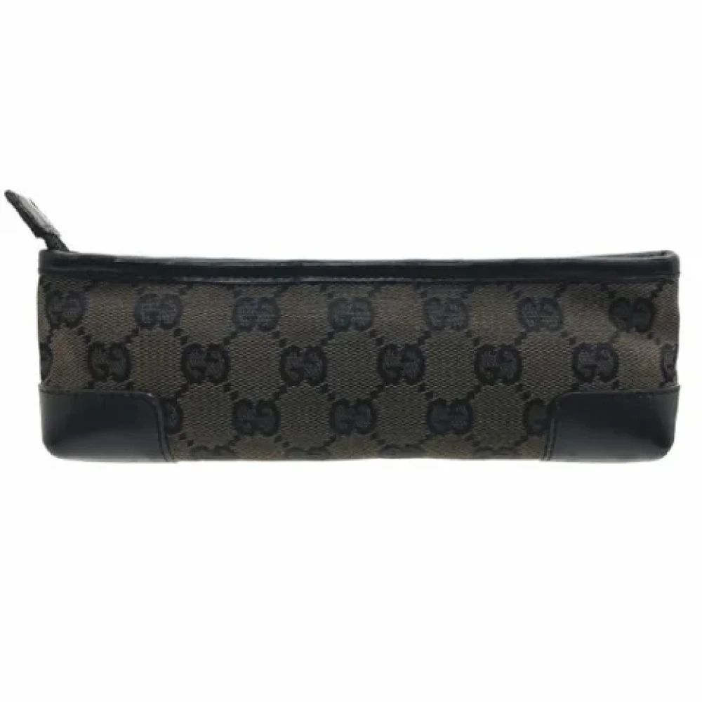 Gucci Vintage Pre-owned Canvas wallets Gray Dames