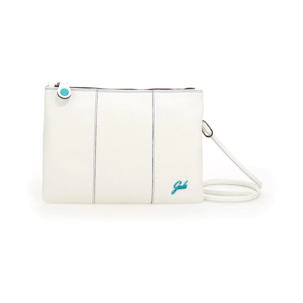 Gabs Women's White Cross Body Bags, One Size, Leather Clutch With Adjustable Strap