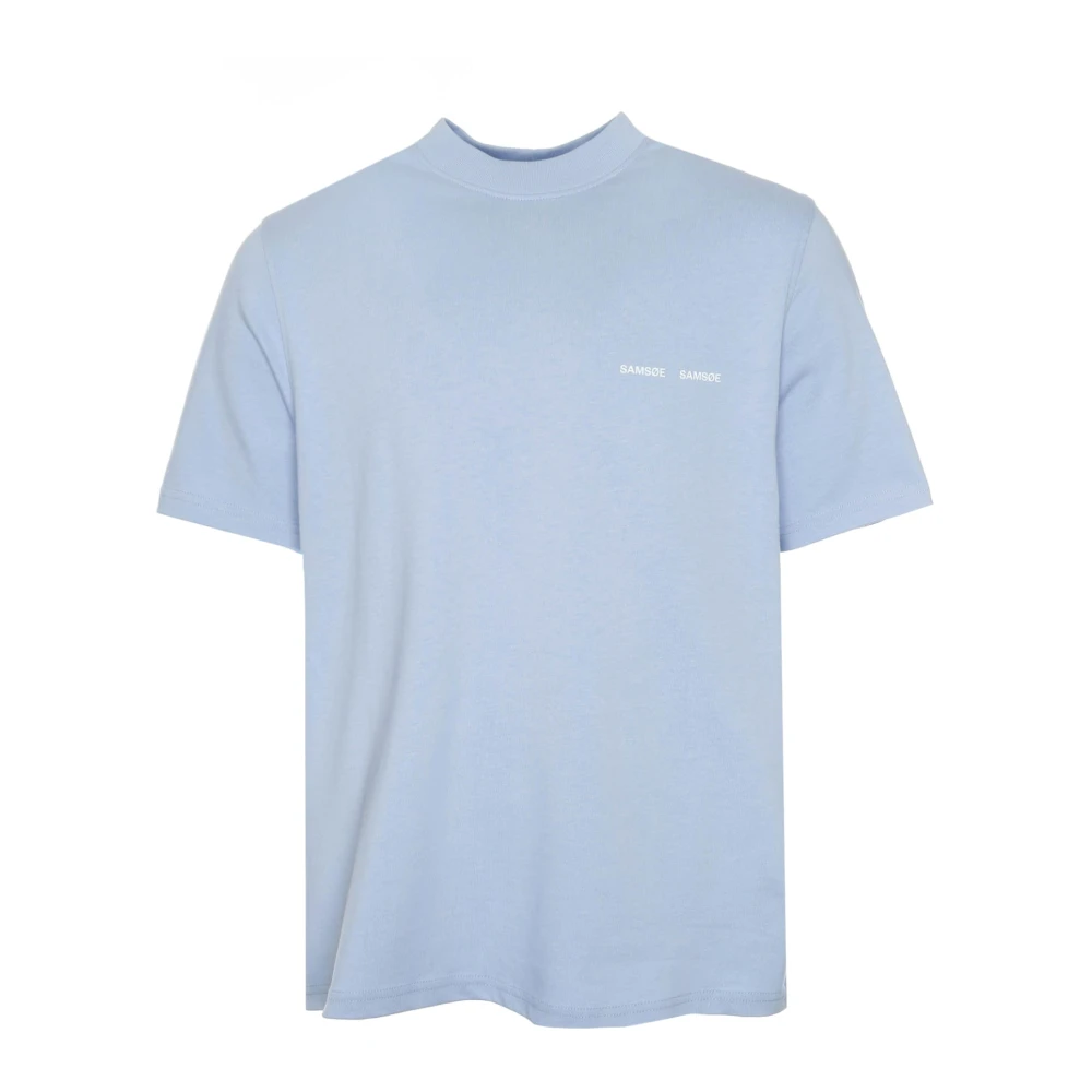 Samsøe Grafische Print T-Shirt Blue Heren