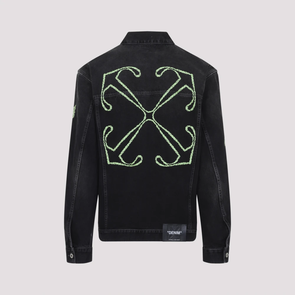 Off White Zwarte Jas Ultieme Stijl Comfort Black Heren
