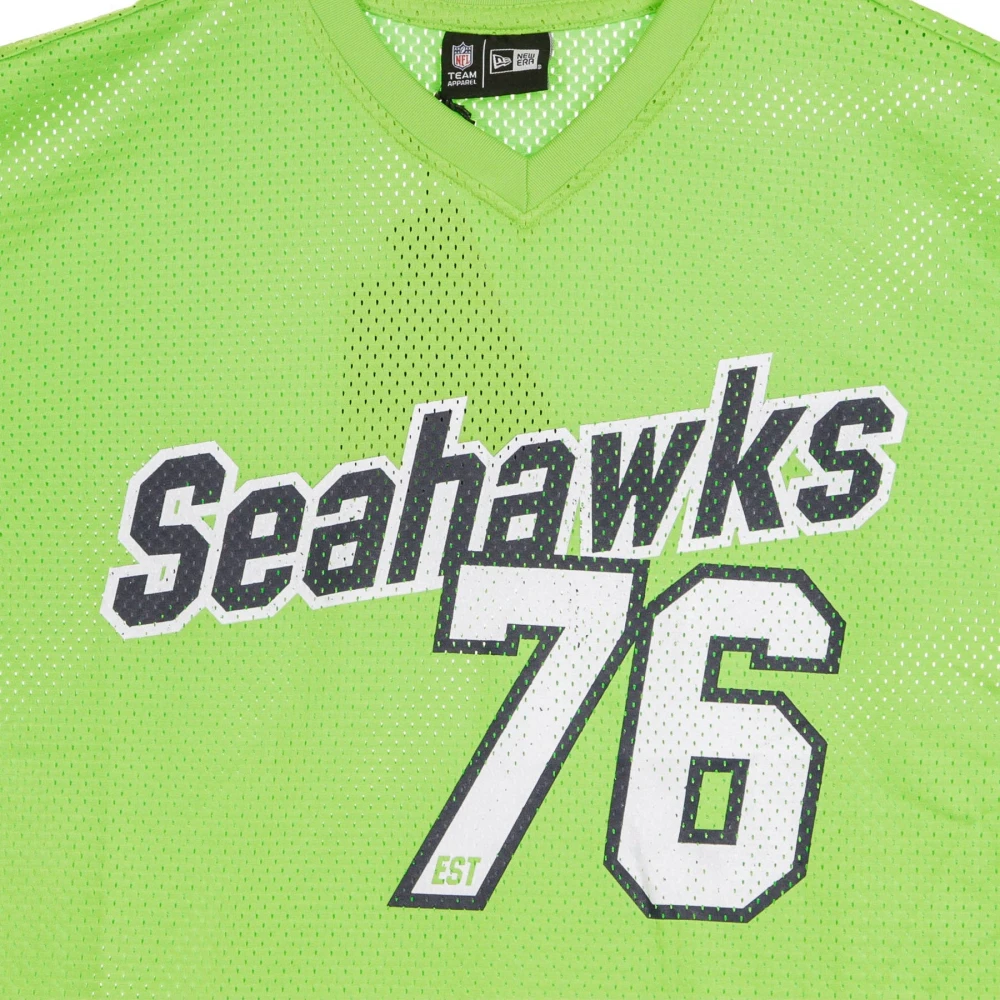new era NFL Gestreept Oversized Shirt in Teamkleuren Green Heren