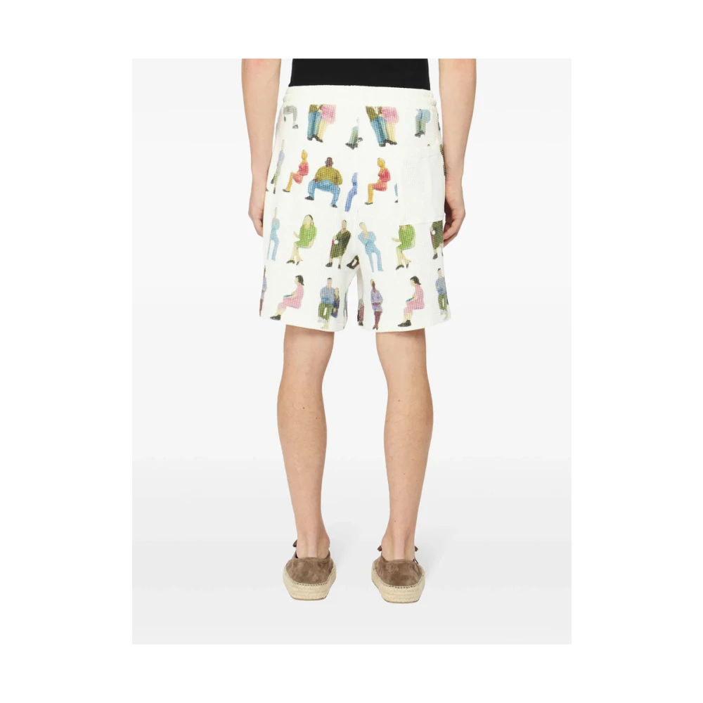 JW Anderson Grafische Print Elastische Taille Shorts Multicolor Heren